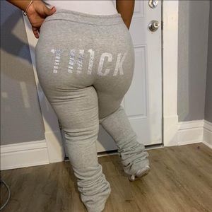 THICK. Stacked joggers